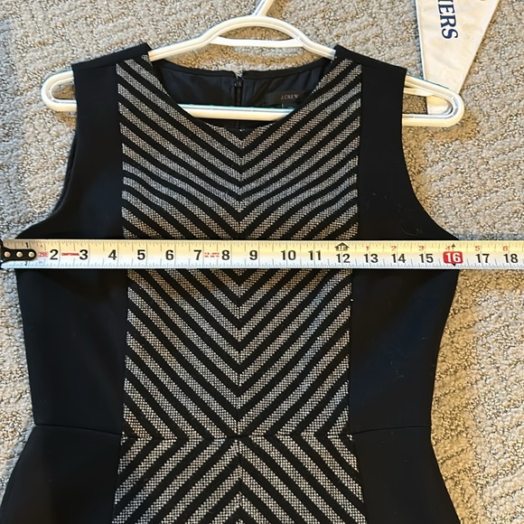 J. Crew dress with contrast front in wool blend black and Gray size 00 - Picture 11 of 11